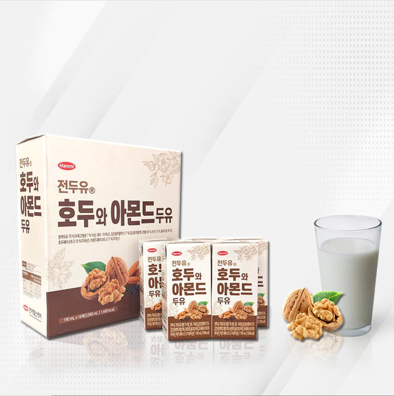 Sữa hạt óc chó hạnh nhân Hanmi Hàn 190ml